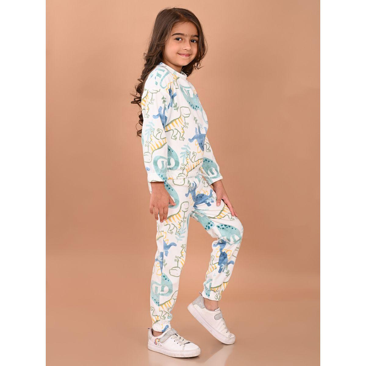 LilPicks X Styli  Dinosaur Print Sweatshirt & Joggers Set-girls-clothing-setsandcoords-image-3