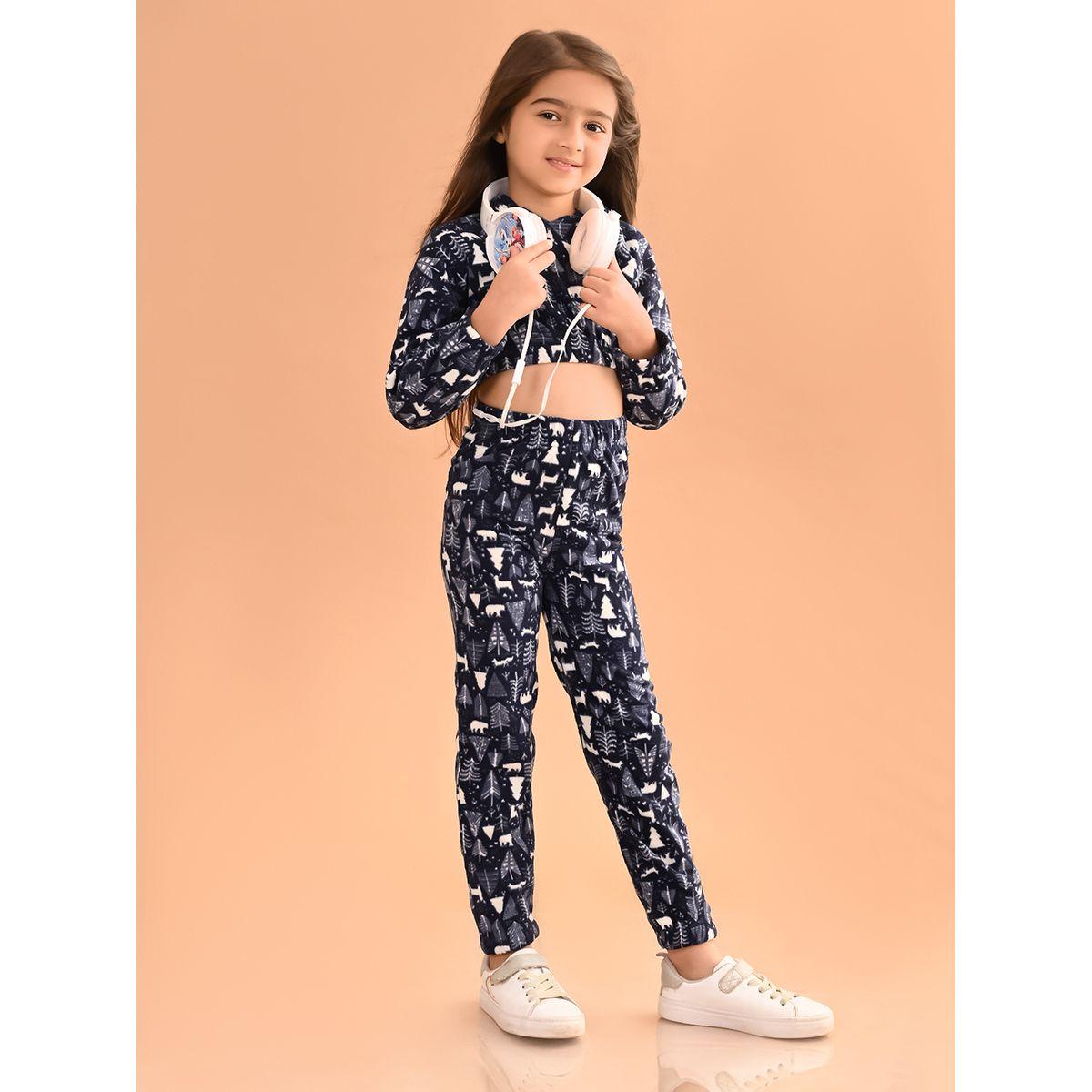 LilPicks X Styli  All Over Print Hooded Top & Joggers Set-girls-clothing-setsandcoords-image-1