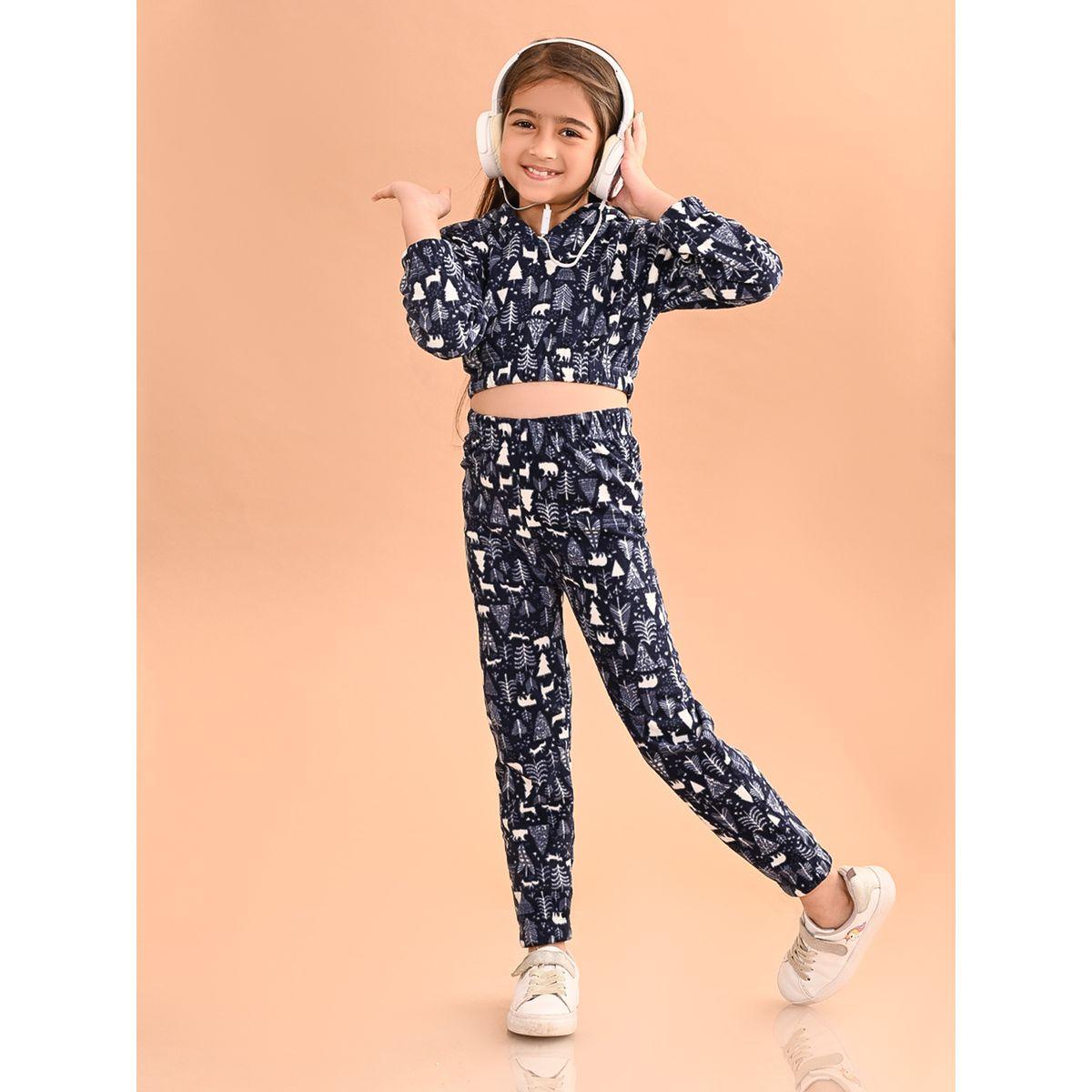 LilPicks X Styli  All Over Print Hooded Top & Joggers Set-girls-clothing-setsandcoords-image-2
