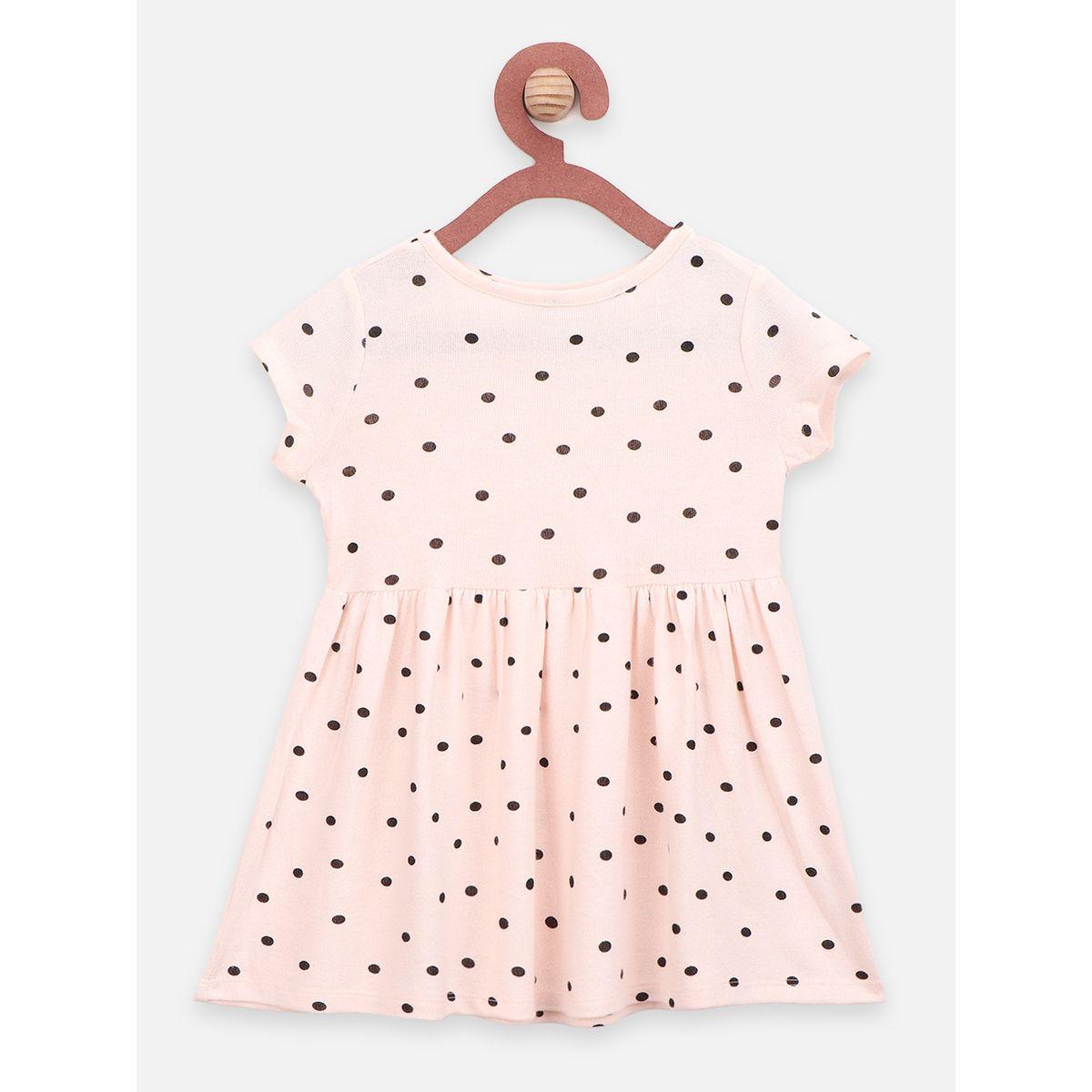 فستان مطبع بالكامل بنقاط بولكا ليل بيكس × ستايلي-girls-clothing-dressesandjumpsuits-image-1