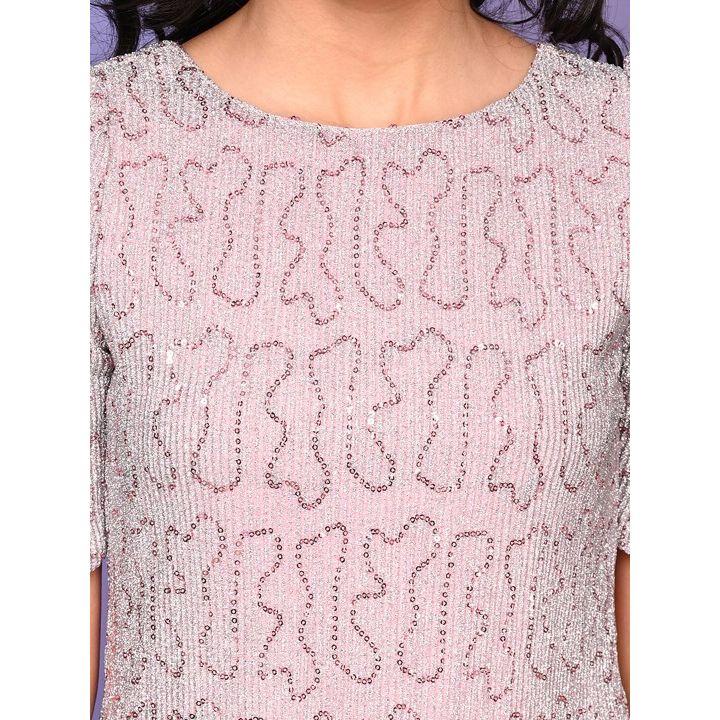 LilPicks X Styli  Sequined Puff Sleeves Party Dress-girls-clothing-dressesandjumpsuits-image-3