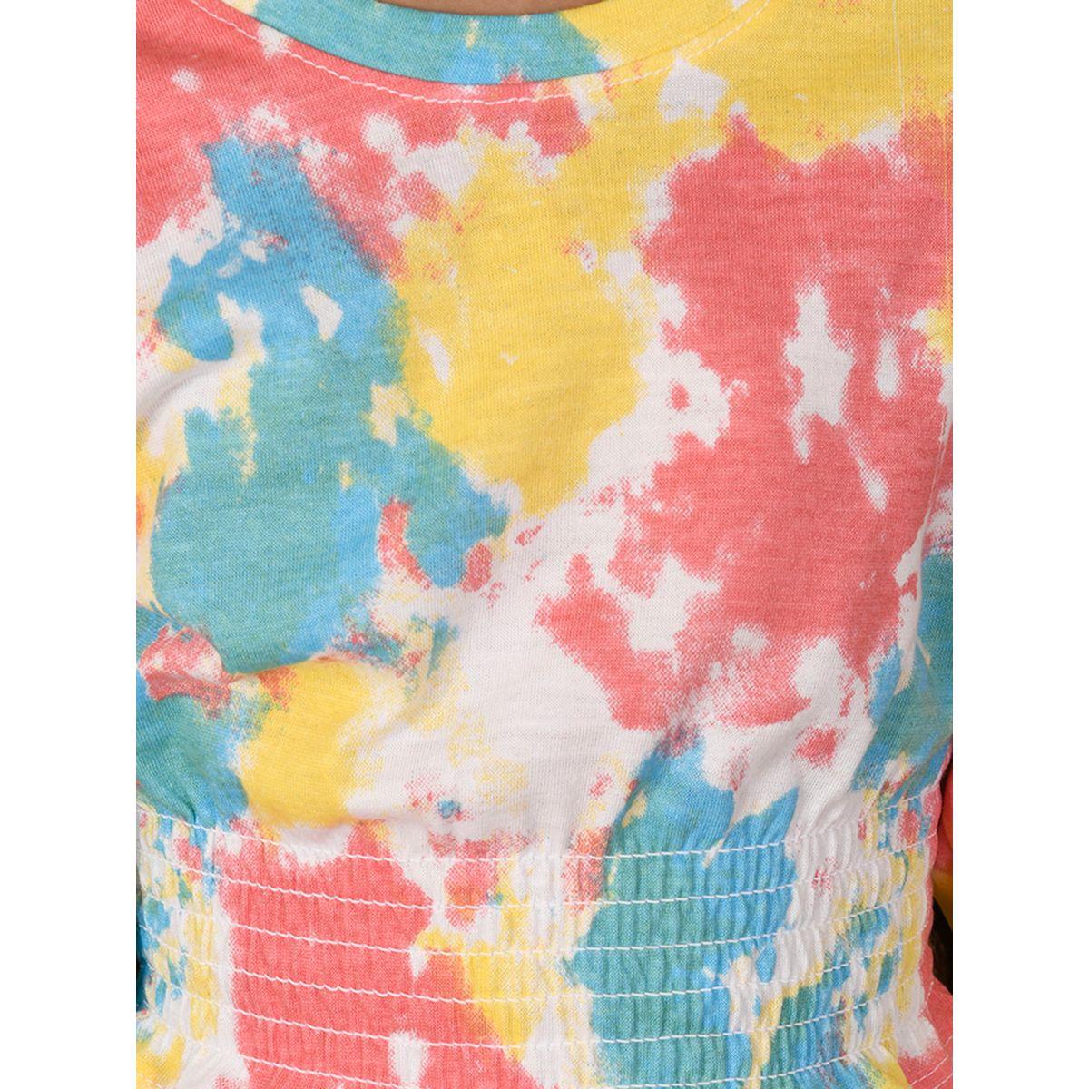 LilPicks X Styli  Tie Dye Print Crop Top & Pants Set-girls-clothing-setsandcoords-image-4