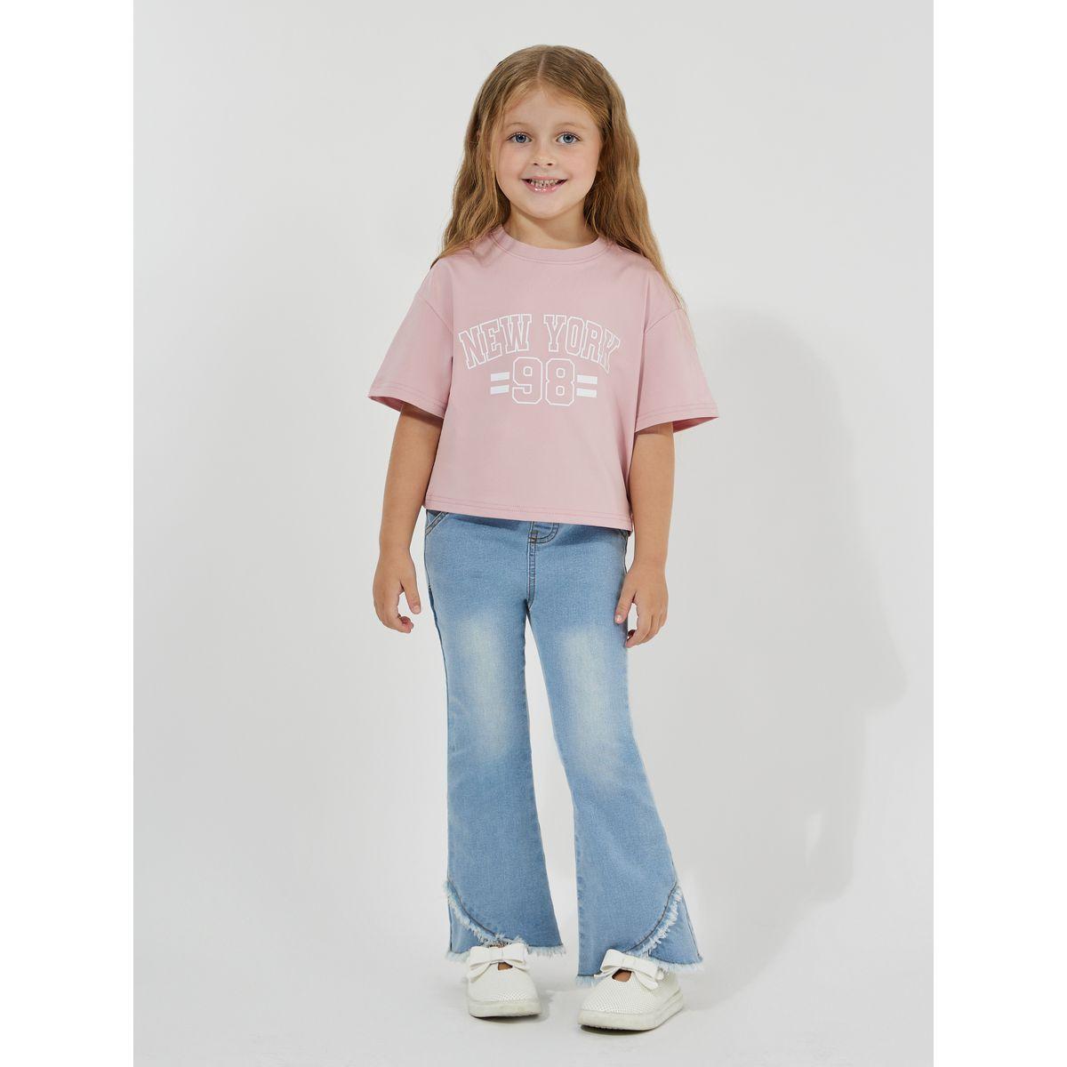 Styli Elevate Dropped Shoulder Printed Oversized Crop T-Shirt-girls-clothing-tshirts-image-2