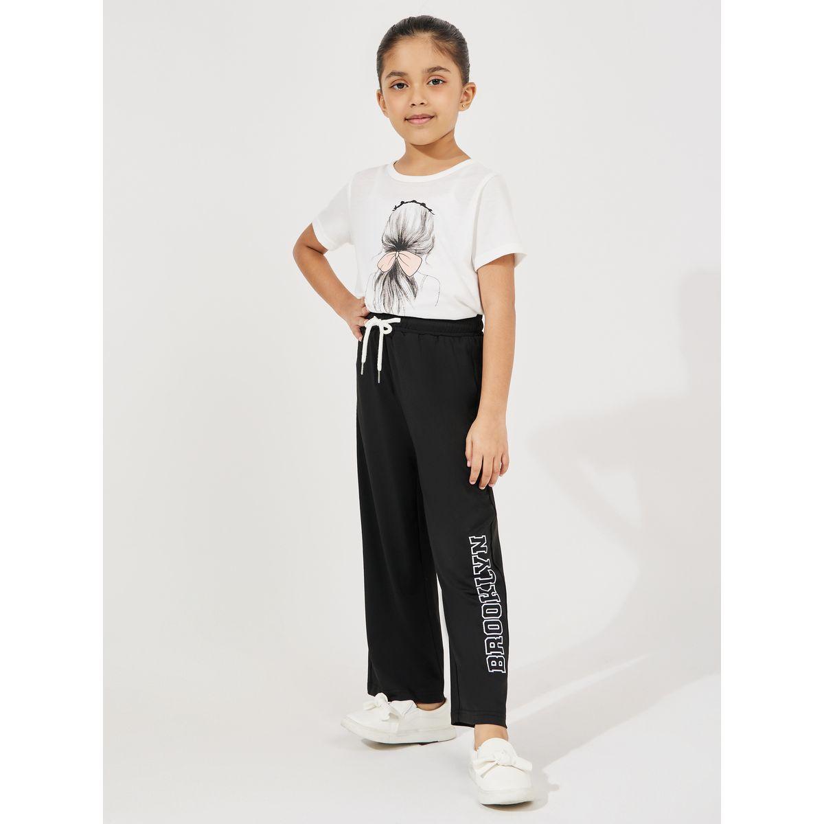 Styli Elevate Slogan Print Wide Leg Joggers-girls-clothing-bottoms-joggersandtrackpants-image-2