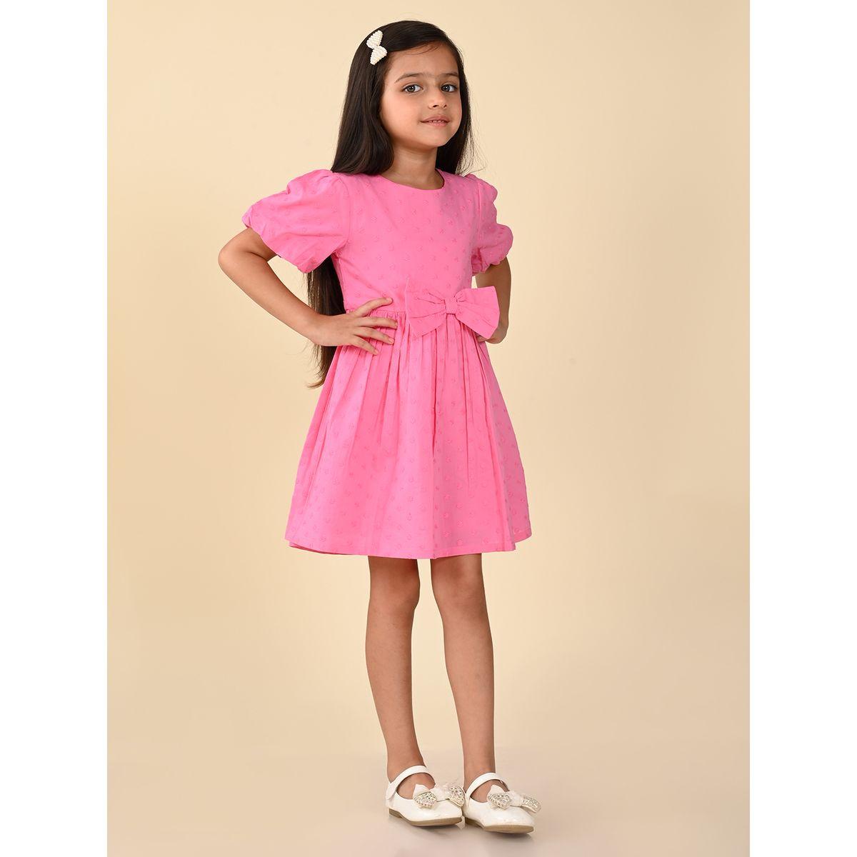 LilPicks X Styli  Floral Embroidered Bow Detail Dress-girls-clothing-dressesandjumpsuits-image-4