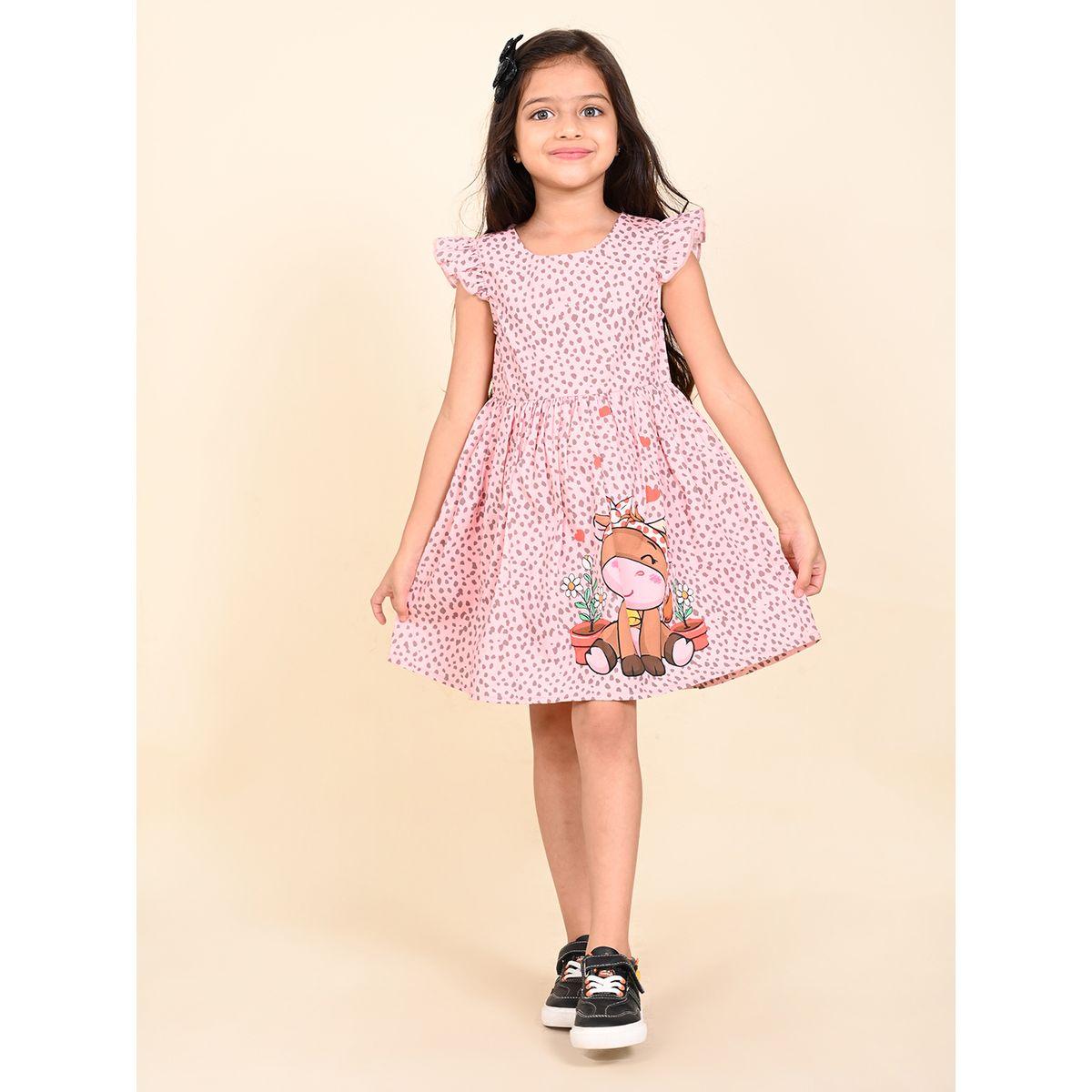 LilPicks X Styli  Donkey Spot Print Casual Dress-girls-clothing-dressesandjumpsuits-image-2