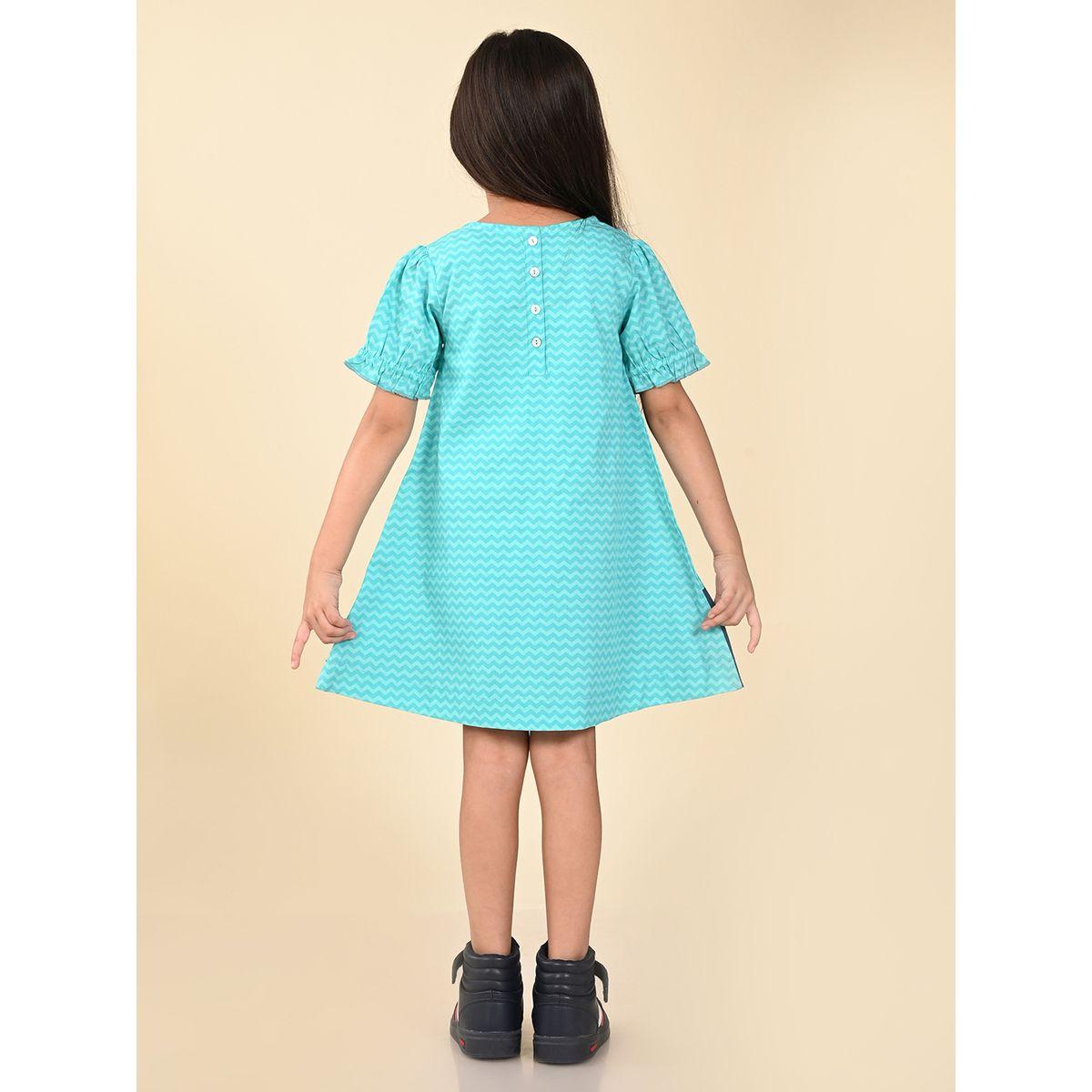 LilPicks X Styli  Duck Graphic Print Puff Sleeves Dress-girls-clothing-dressesandjumpsuits-image-4