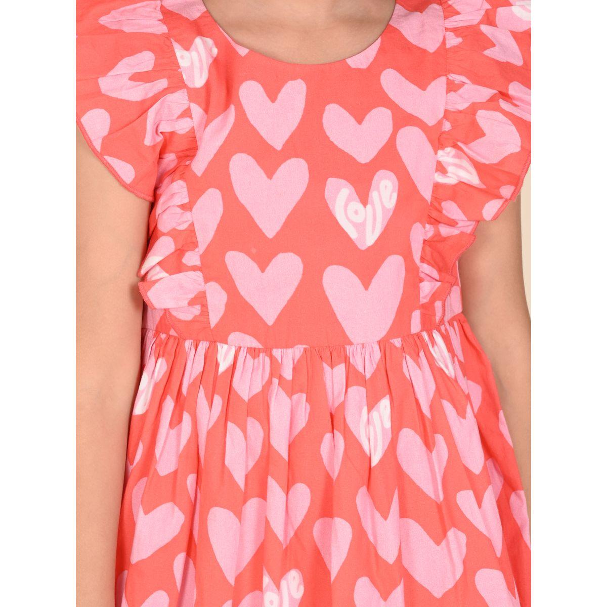 LilPicks X Styli  Heart Print Ruffled Dress-girls-clothing-dressesandjumpsuits-image-5