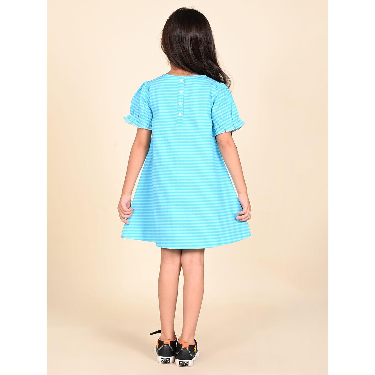 LilPicks X Styli  Horse Graphic Print Casual Dress-girls-clothing-dressesandjumpsuits-image-4