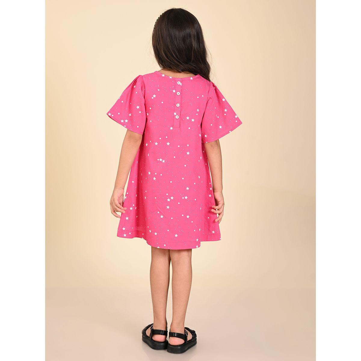 LilPicks X Styli  Bunny Star Print Casual Dress-girls-clothing-dressesandjumpsuits-image-4