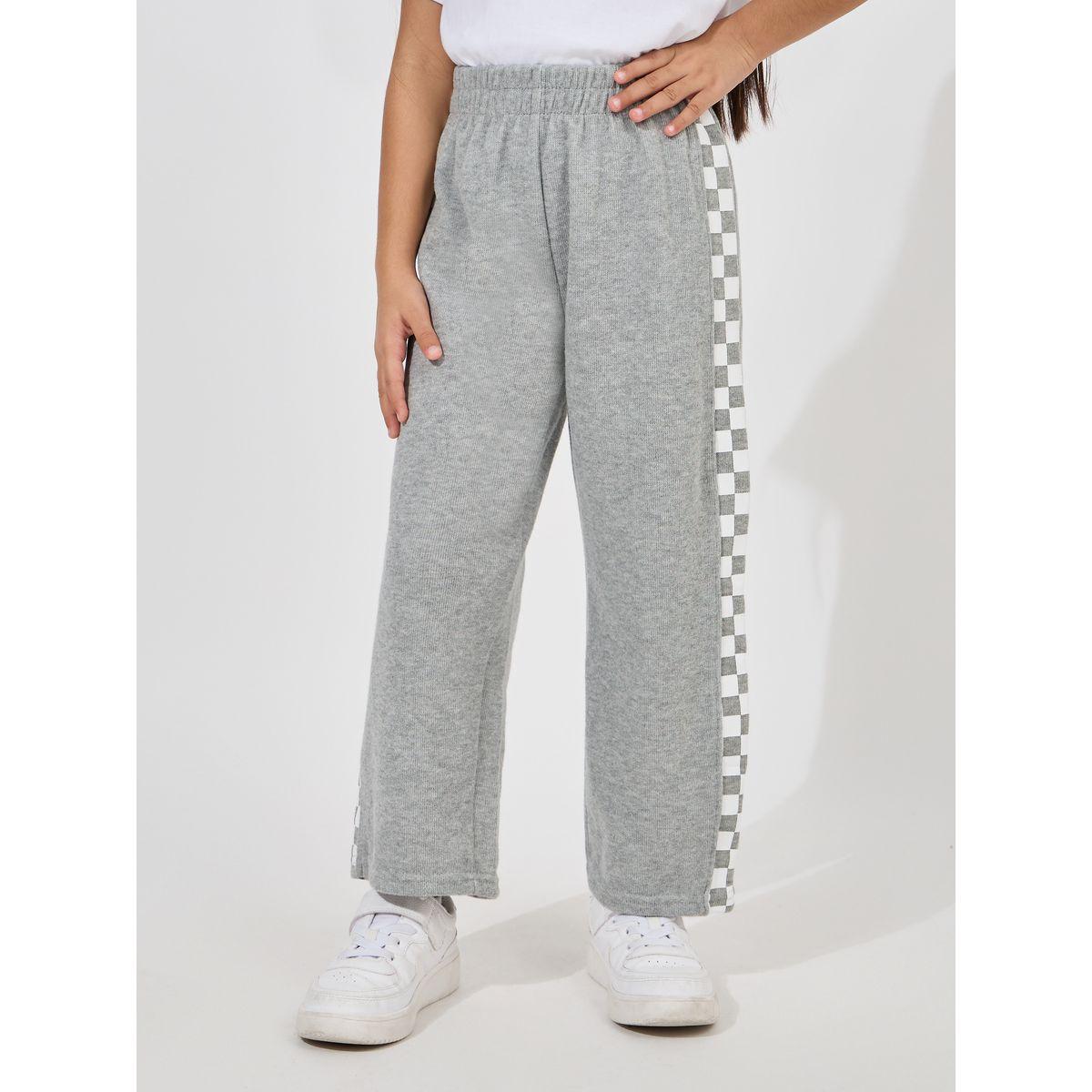 Styli Checkered Print Relaxed Fit Joggers-girls-clothing-bottoms-joggersandtrackpants-image-1