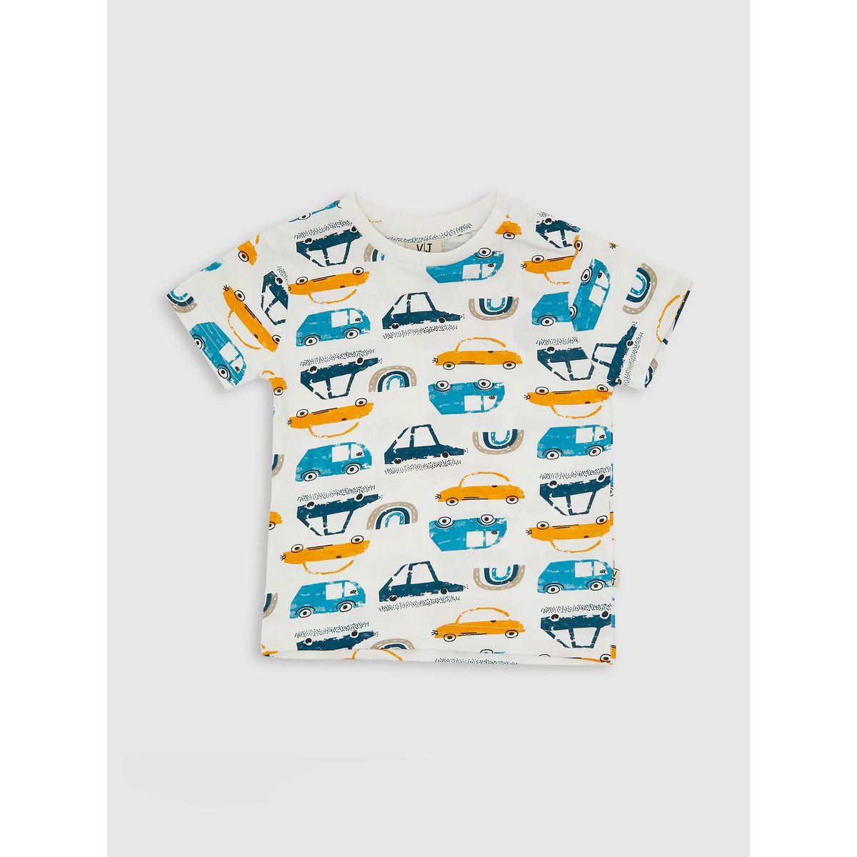 Victor and Jane X Styli  Car Graphic T-Shirt & Shorts Set-boys-clothing-setsandcoords-image-3