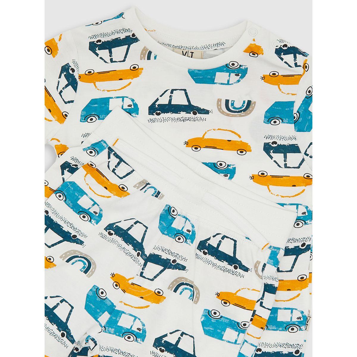 Victor and Jane X Styli  Car Graphic T-Shirt & Shorts Set-boys-clothing-setsandcoords-image-5