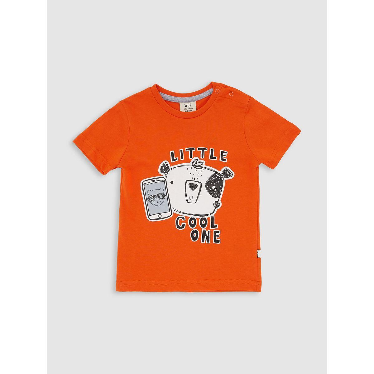 Victor and Jane X Styli  Little Cool One Graphic T-Shirt & Shorts Set-boys-clothing-setsandcoords-image-3