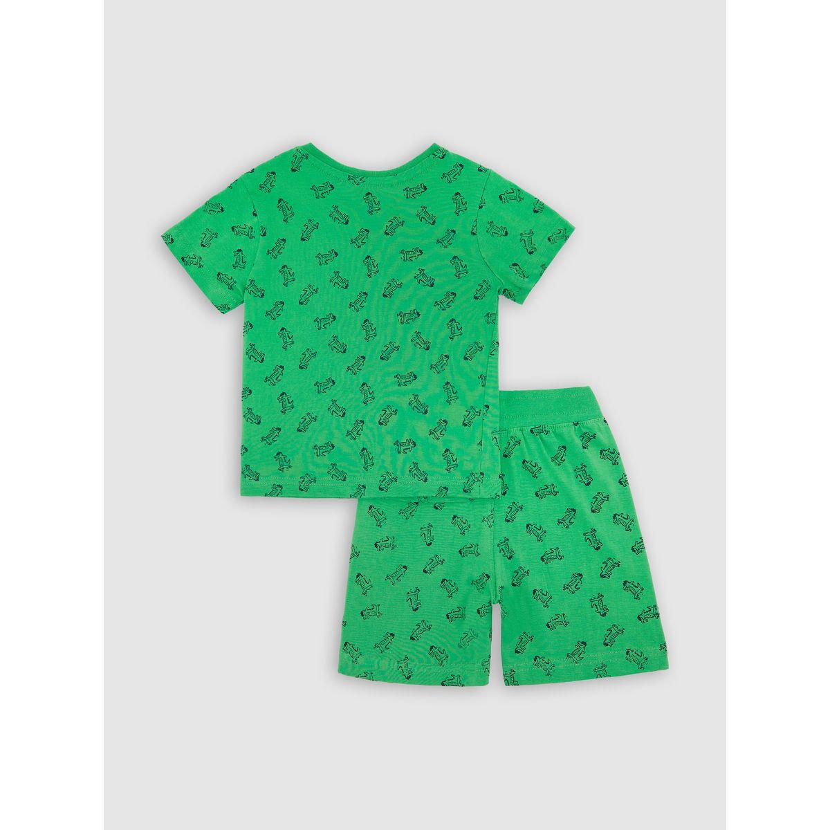 مجموعة من شورت وتيشيرت مطبع بالكامل فيكتور آند جين × ستايلي-boys-clothing-setsandcoords-image-2