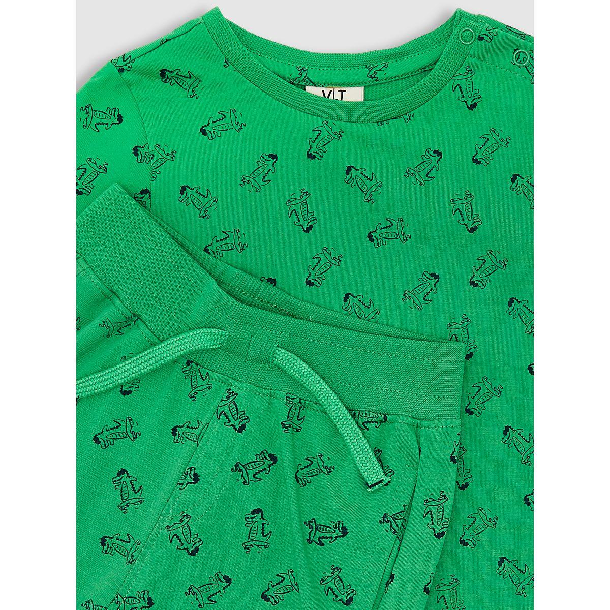 مجموعة من شورت وتيشيرت مطبع بالكامل فيكتور آند جين × ستايلي-boys-clothing-setsandcoords-image-5