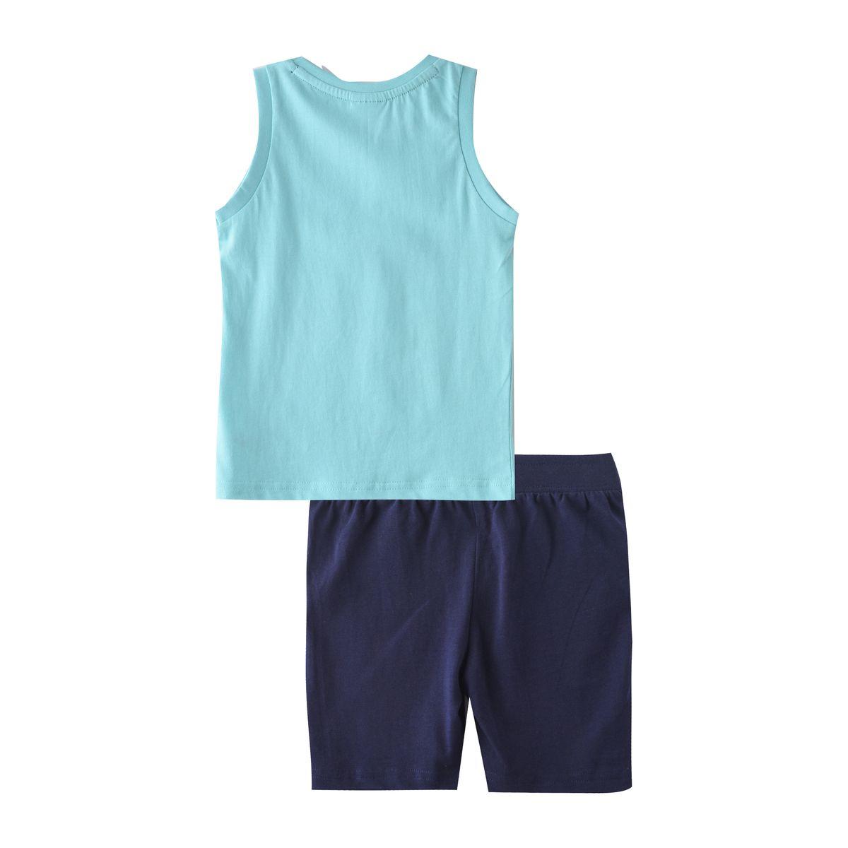 Victor and Jane X Styli  Sharks Graphic Sleeveless Tank & Shorts Set-boys-clothing-setsandcoords-image-4