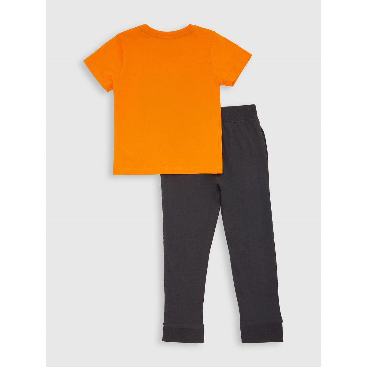 مجموعة من جوغر مع تيشيرت بطبعة جرافيك فيكتور آند جين × ستايلي-boys-clothing-setsandcoords-image-2