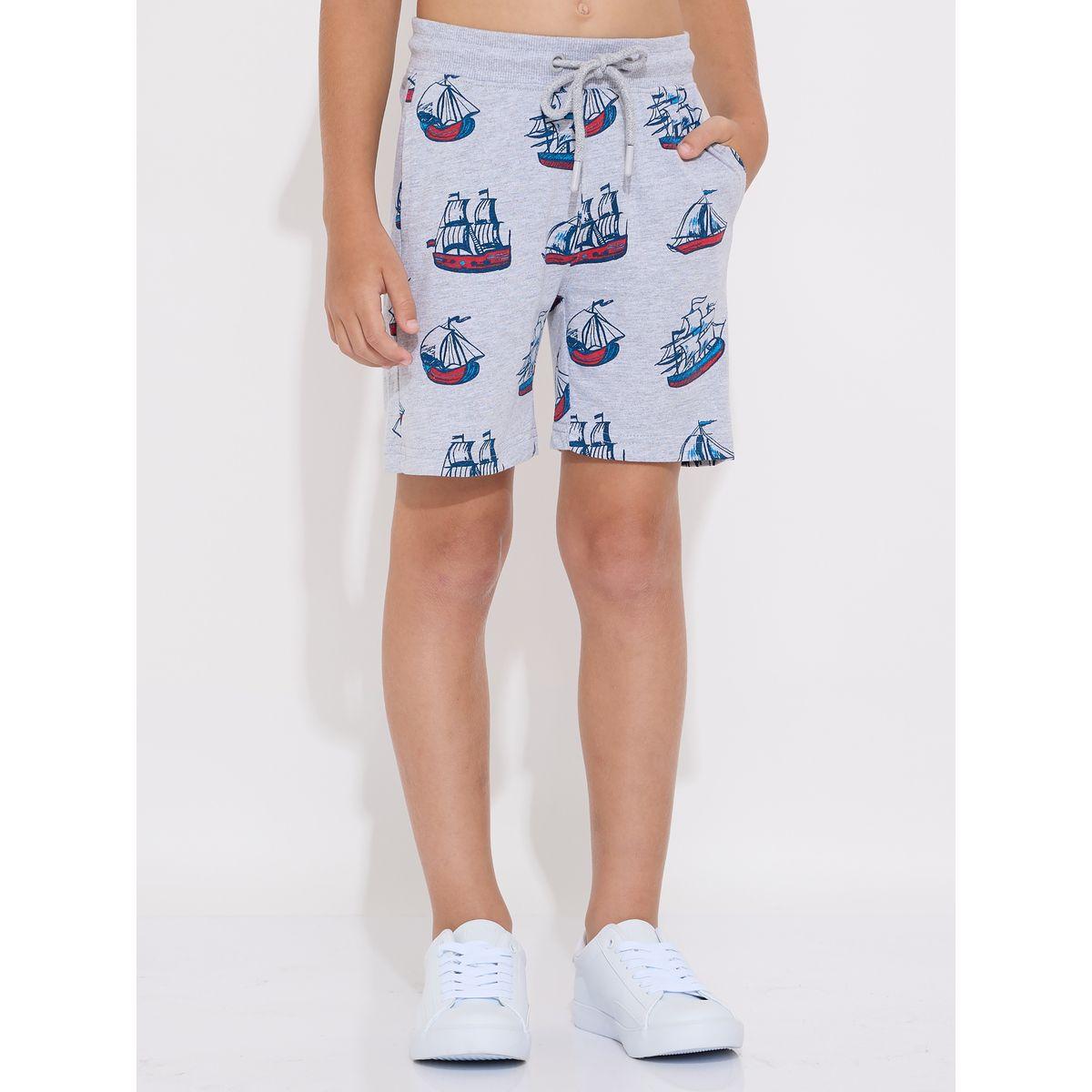 مجموعة من شورت وتيشيرت مطبع بالكامل فيكتور آند جين × ستايلي-boys-clothing-setsandcoords-image-4