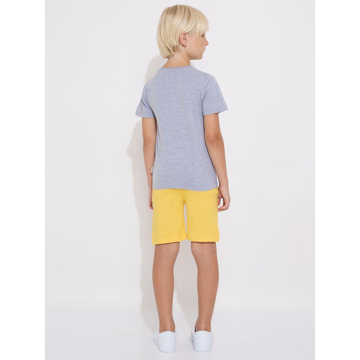 مجموعة من شورت وتيشيرت بطبعة جرافيك فيكتور آند جين × ستايلي-boys-clothing-setsandcoords-image-2