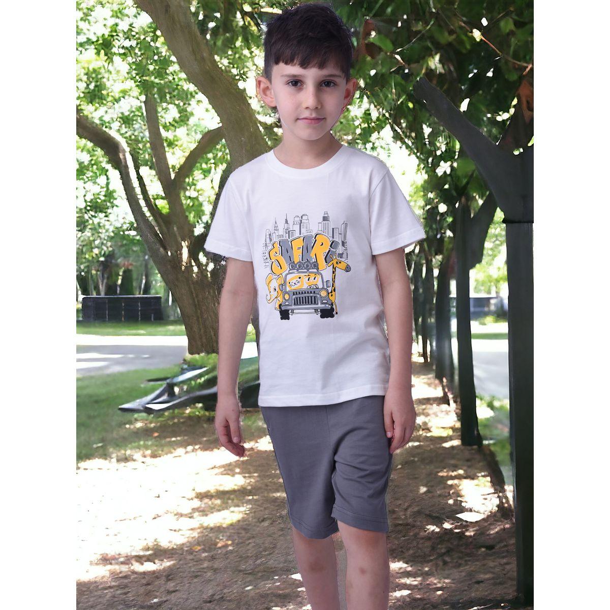 Victor and Jane X Styli  Safari Graphic T-Shirt & Shorts Set-boys-clothing-setsandcoords-image-3