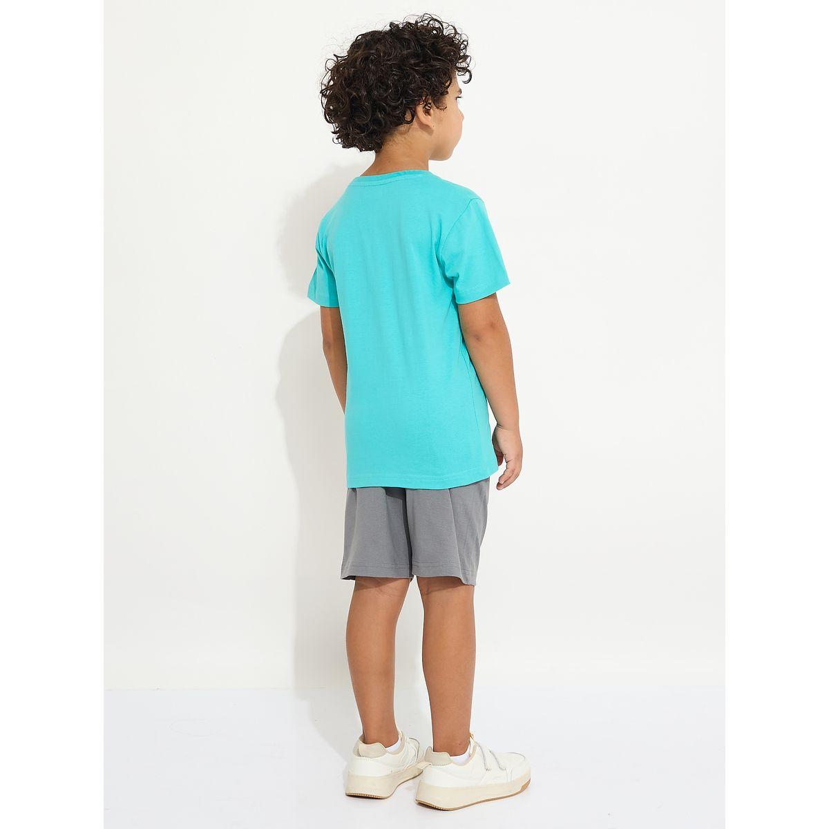 Victor and Jane X Styli  Explore The Outdoor Graphic T-Shirt & Shorts Set-boys-clothing-setsandcoords-image-2