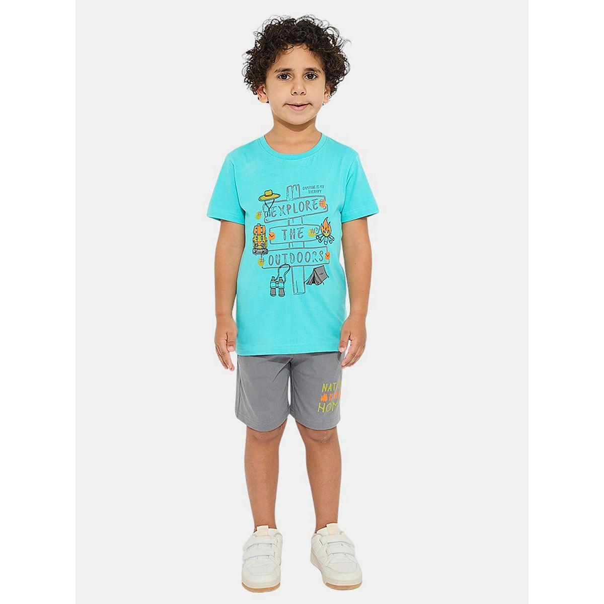 Victor and Jane X Styli  Explore The Outdoor Graphic T-Shirt & Shorts Set-boys-clothing-setsandcoords-image-3
