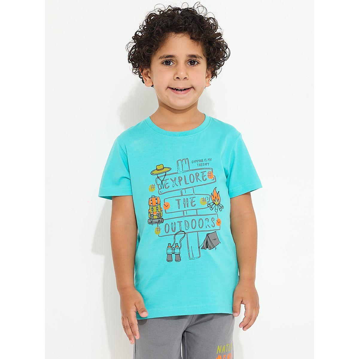 Victor and Jane X Styli  Explore The Outdoor Graphic T-Shirt & Shorts Set-boys-clothing-setsandcoords-image-4