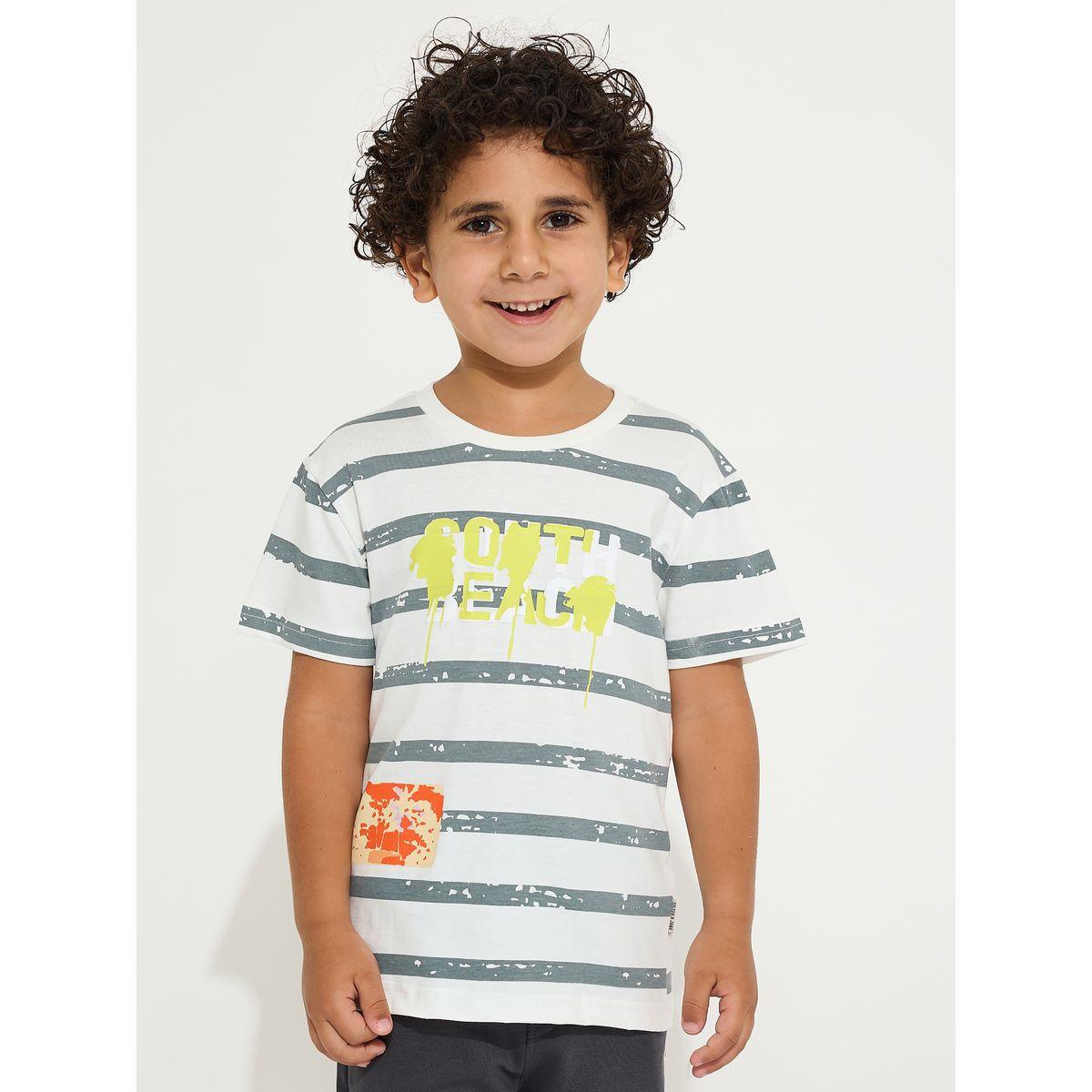 Victor and Jane X Styli  Striped Round Neck T-Shirt & Shorts Set-boys-clothing-setsandcoords-image-4