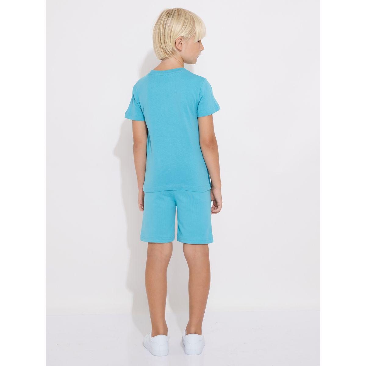 مجموعة من شورت وتيشيرت بطبعة جرافيك فيكتور آند جين × ستايلي-boys-clothing-setsandcoords-image-3