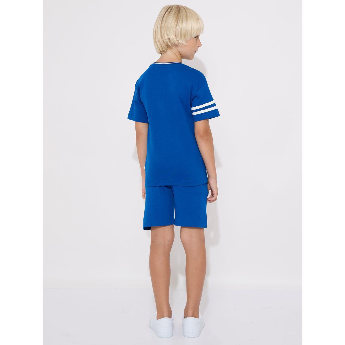 Victor and Jane X Styli  Embroidered Patch T-Shirt & Shorts Set-boys-clothing-setsandcoords-image-2