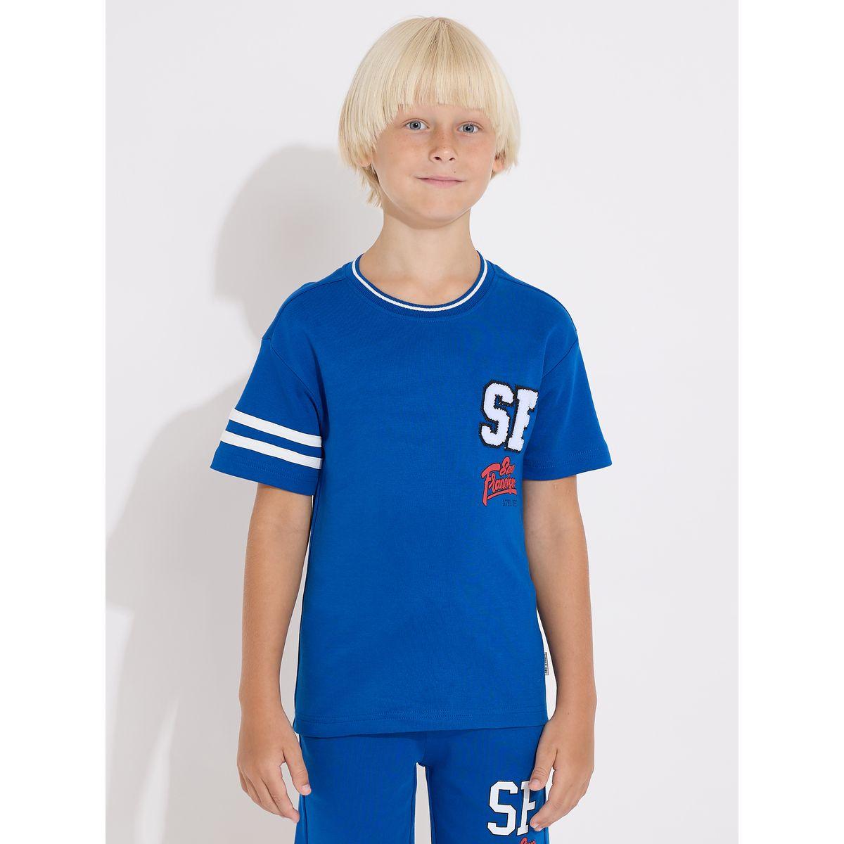 Victor and Jane X Styli  Embroidered Patch T-Shirt & Shorts Set-boys-clothing-setsandcoords-image-3