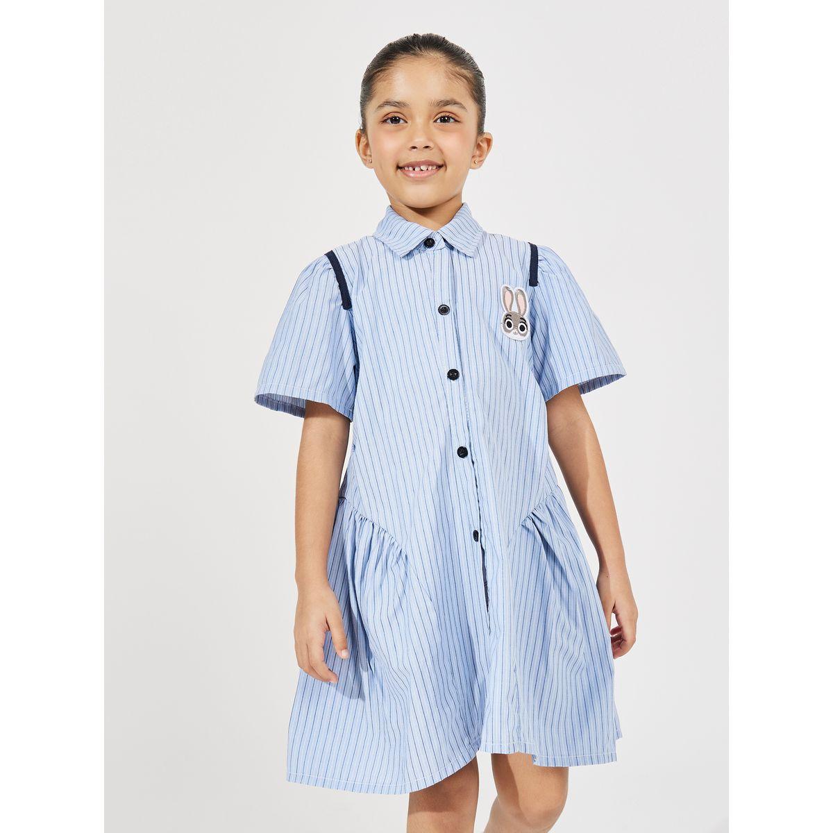 فستان مخطط مزين بشارة باني-girls-clothing-dressesandjumpsuits-image-2