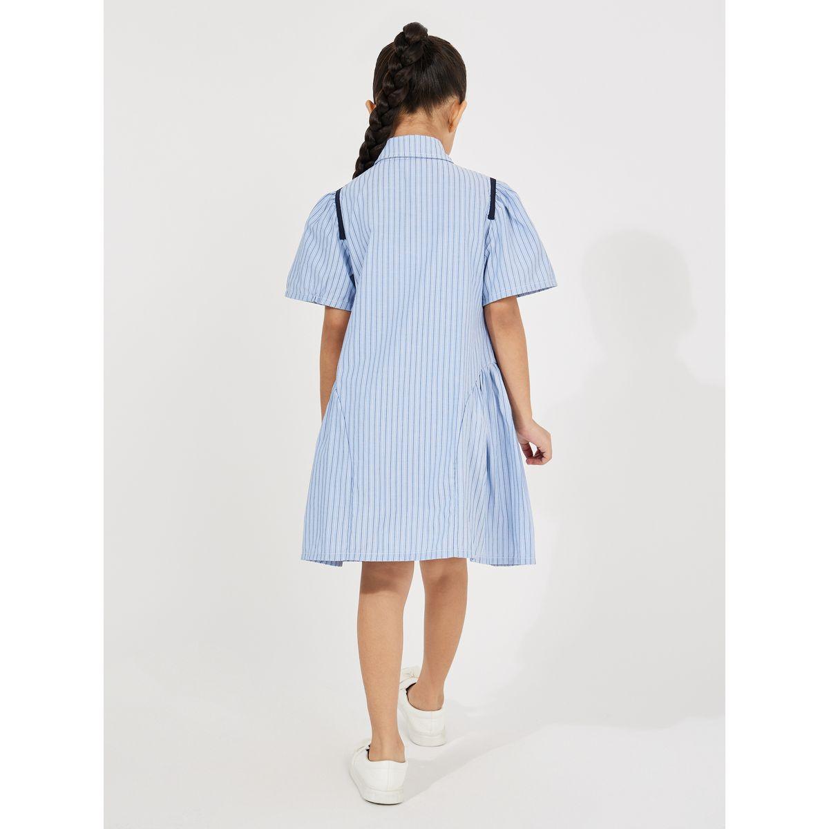 فستان مخطط مزين بشارة باني-girls-clothing-dressesandjumpsuits-image-4