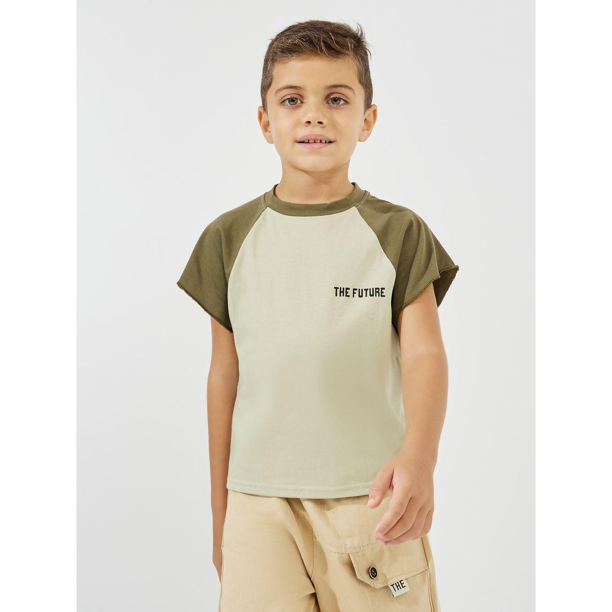 تيشيرت بنمط كتل الالوان مع حافة خام-boys-clothing-tshirtsandpolos-image-1