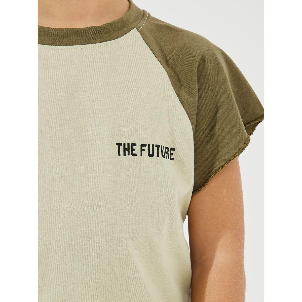 Styli Color Block Raw Hem Sleeves T-Shirt-boys-clothing-tshirtsandpolos-image-3