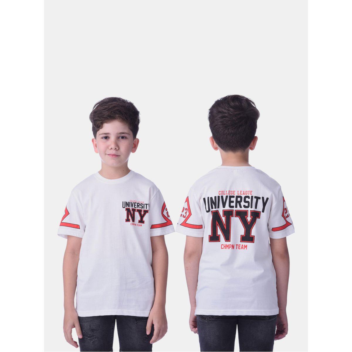 Victor and Jane X Styli  University NY Print Round Neck T-Shirt-boys-clothing-tshirtsandpolos-image-1