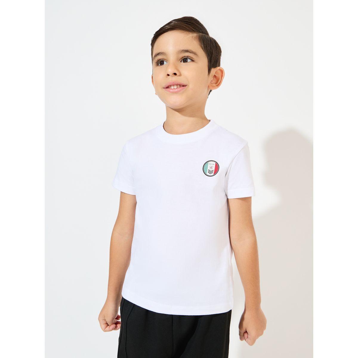 Styli Minimal Print Basic T-Shirt-boys-clothing-tshirtsandpolos-image-1