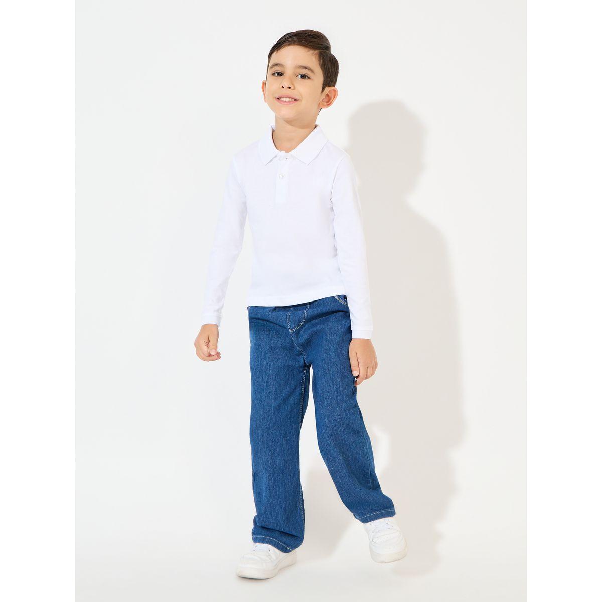 Styli Basic Polo T-Shirt with Long Sleeves-boys-clothing-tshirtsandpolos-image-2