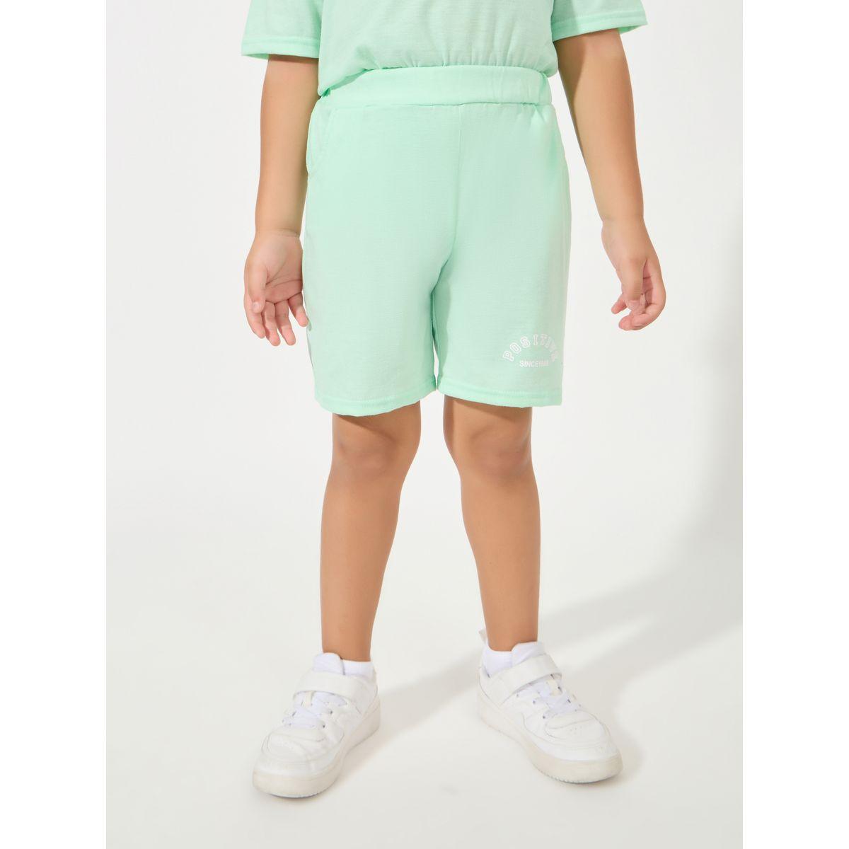 مجموعة من شورت مع تيشيرت مطبع بكتابة-boys-clothing-setsandcoords-image-5