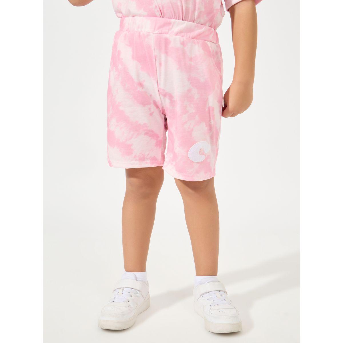 Styli Tie & Dye Print Patch T-Shirt & Shorts Set-boys-clothing-setsandcoords-image-5