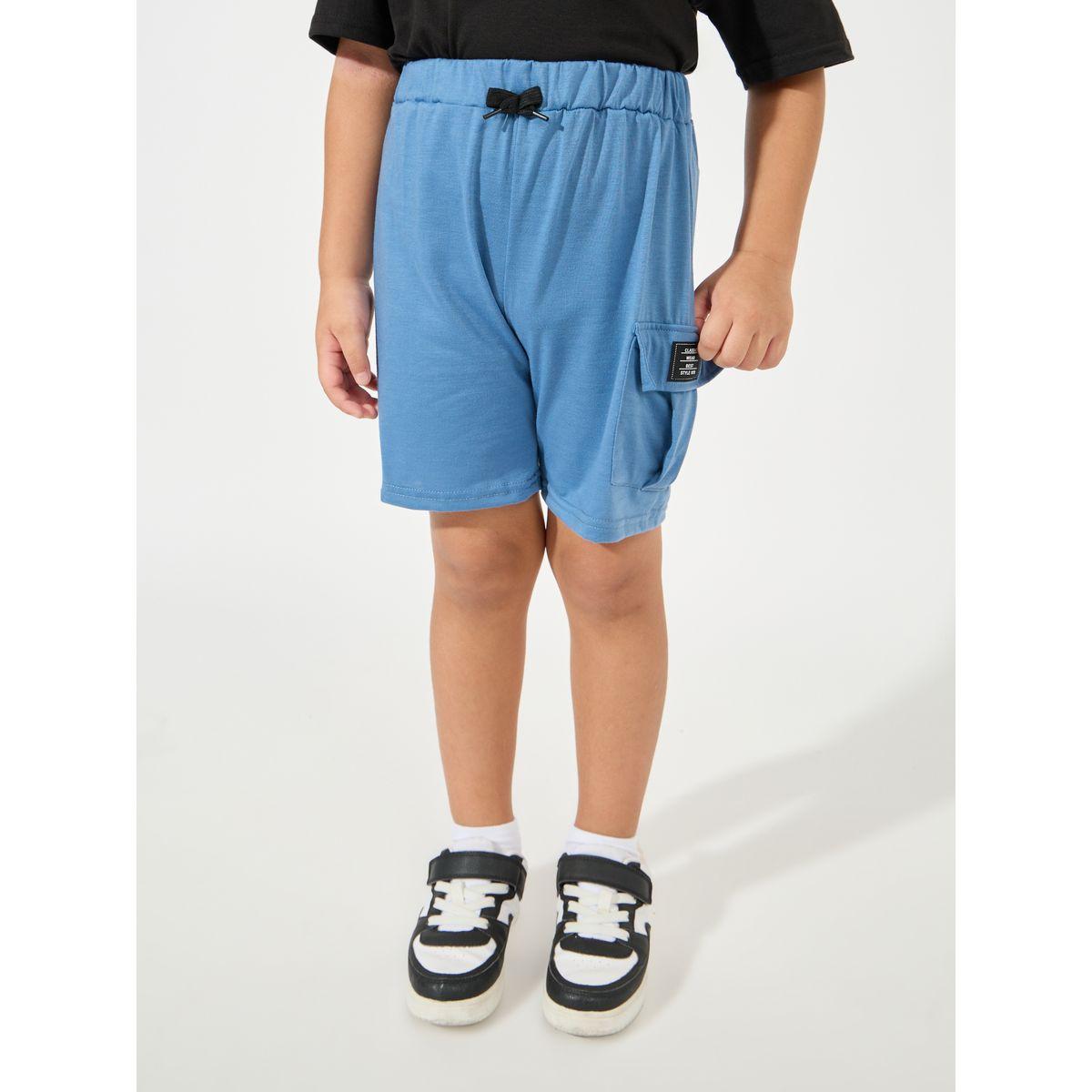 Styli Slogan Print T-Shirt & Cargo Shorts Set-boys-clothing-setsandcoords-image-5