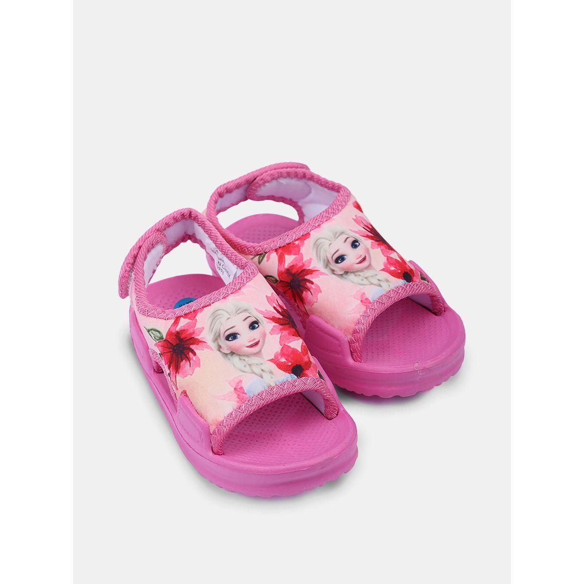 URBAN HAUL X Styli  Disney Frozen Sandals with Velcro Strap-girls-shoes-loafers-image-1