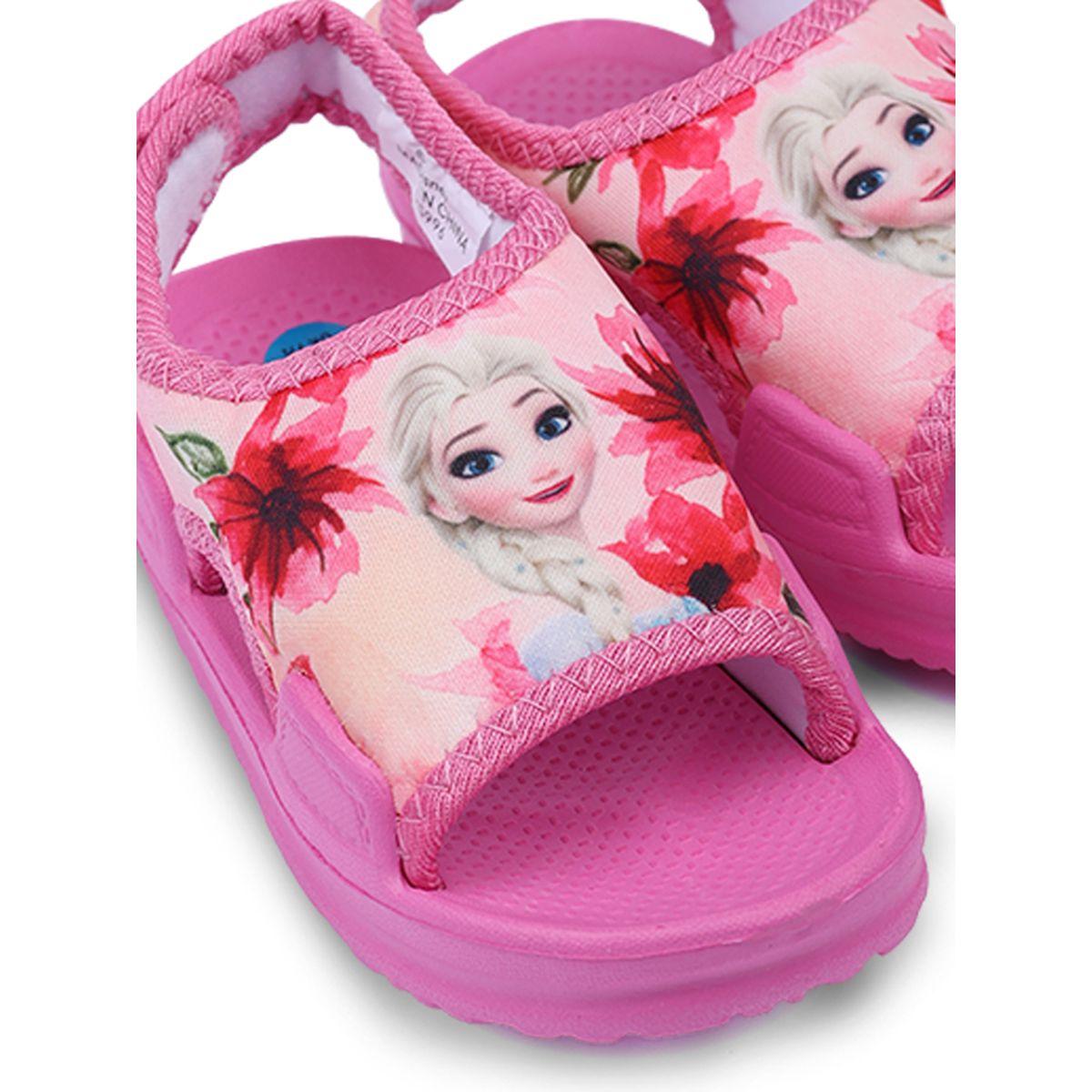 URBAN HAUL X Styli  Disney Frozen Sandals with Velcro Strap-girls-shoes-loafers-image-3