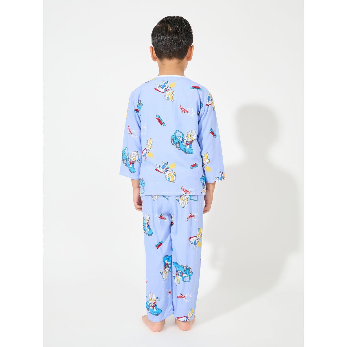 Styli Ultraman Print Long Sleeves T-Shirt & Pyjama Set-boys-clothing-nightwear-image-4