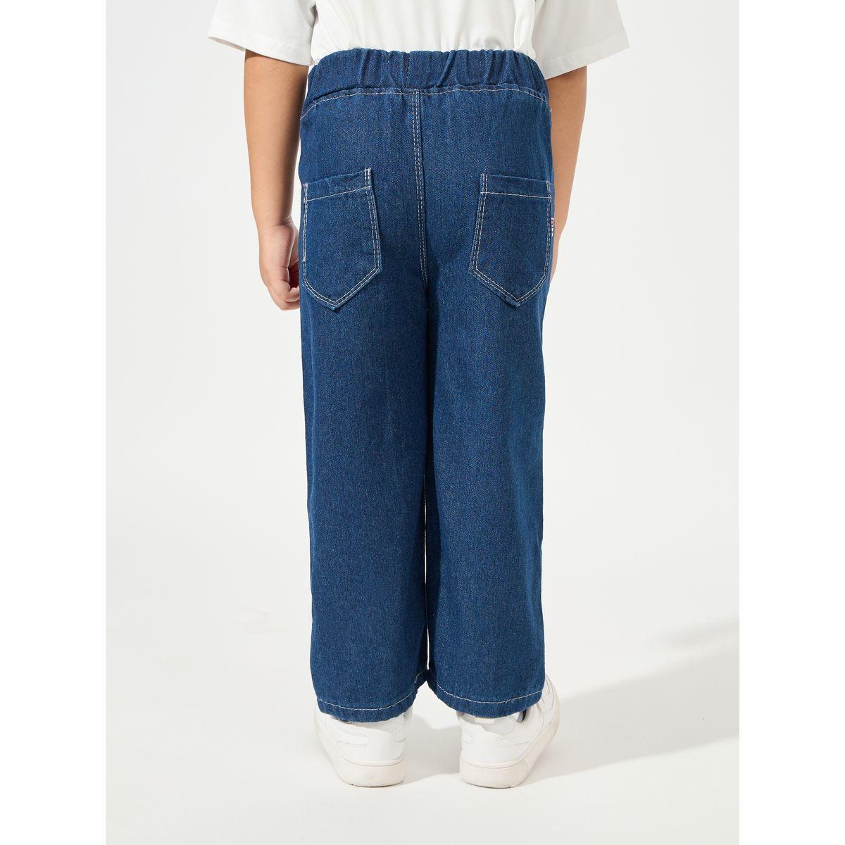 Styli Solid Straight Fit Jeans-boys-clothing-bottoms-jeans-image-4