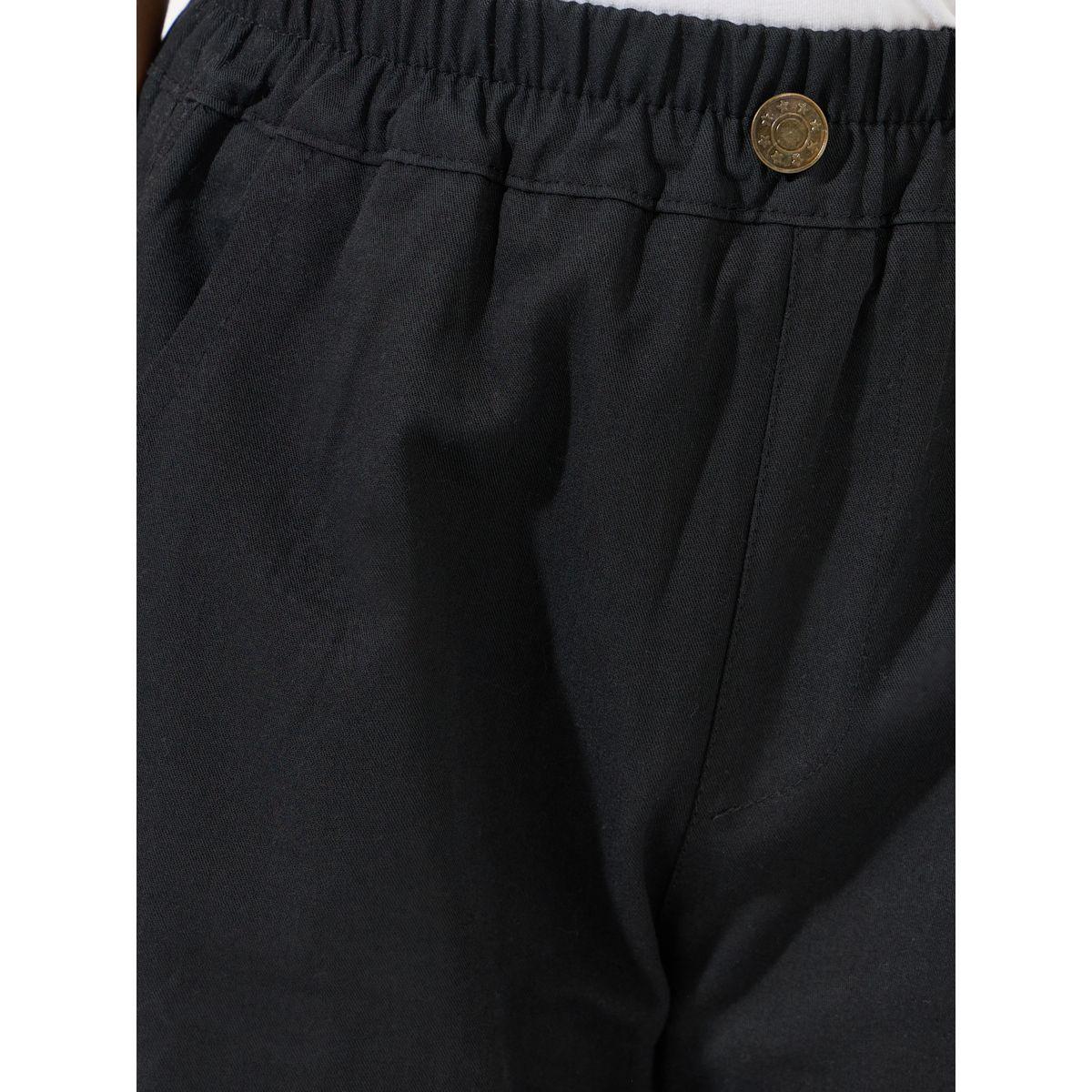 Styli Solid Pleated Slant Pocket Cuffed Hem Pants-boys-clothing-bottoms-trousers-image-3