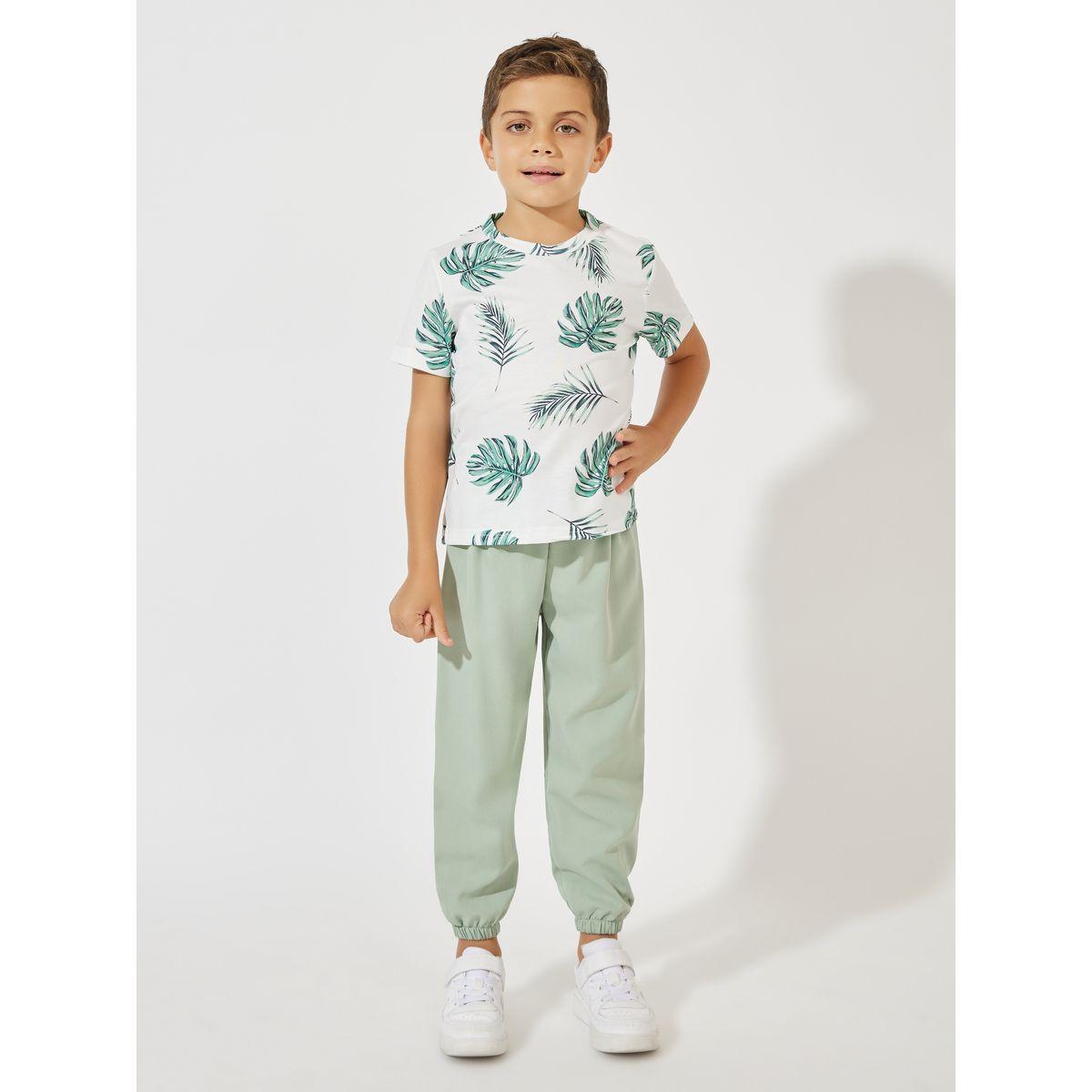 Styli Tropical Print T-Shirt & Pant Set-boys-clothing-setsandcoords-image-2