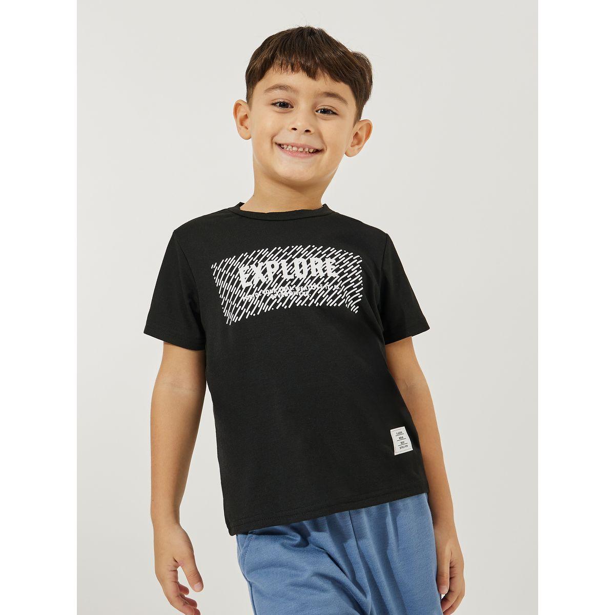 مجموعة من جوغر سادة وتيشيرت بطبعة جرافيك-boys-clothing-setsandcoords-image-2