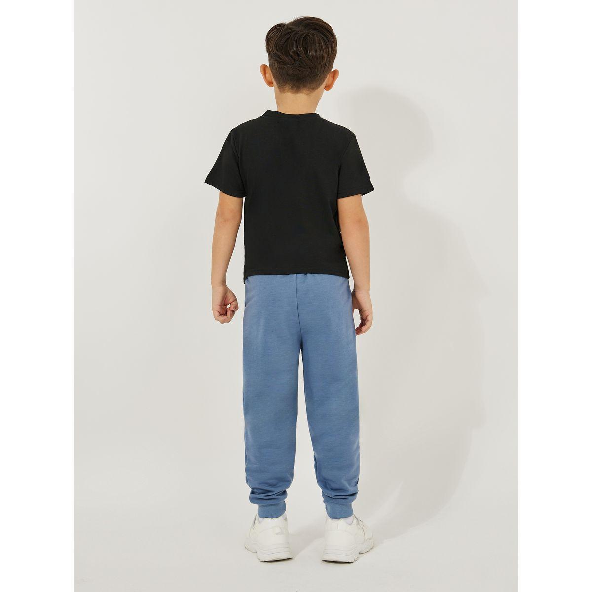 Styli Graphic Print T-Shirt & Plain Joggers Set-boys-clothing-setsandcoords-image-4
